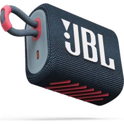 JBL Go3 Αδιάβροχο Ηχείο Bluetooth (IP67) - Μπλε/Ροζ