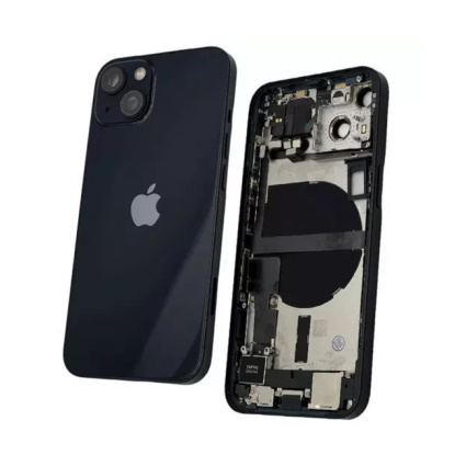 Back Housing Iphone 13 with Parts Original Pulled , Grade A/ΑΒ - Midnight
