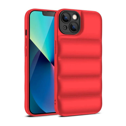 Puffer Red Silicone Case Camera Protection - iPhone 13 Pro - Κόκκινο